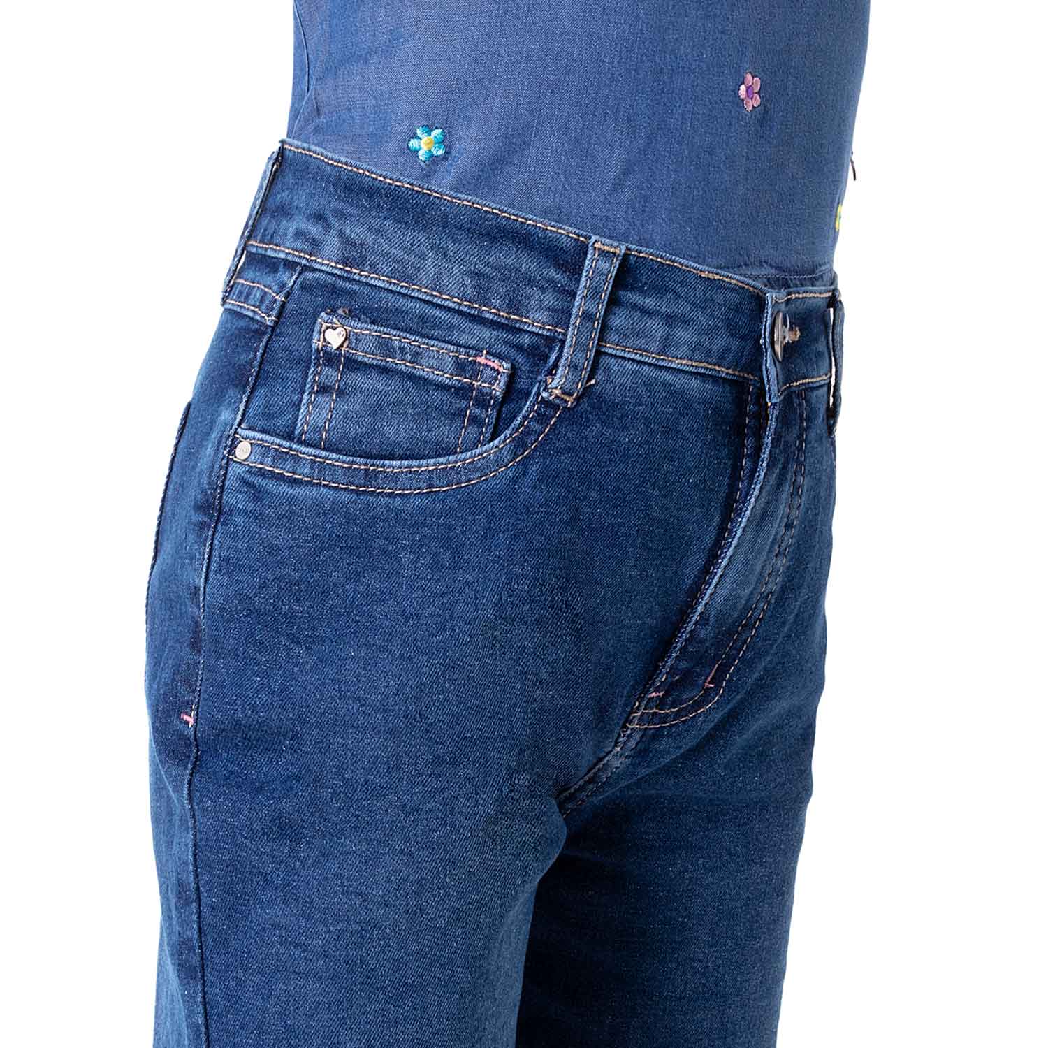 PANTALÓN JEAN DENIM STRETCH NIÑA PIONIER LUPITA - 4