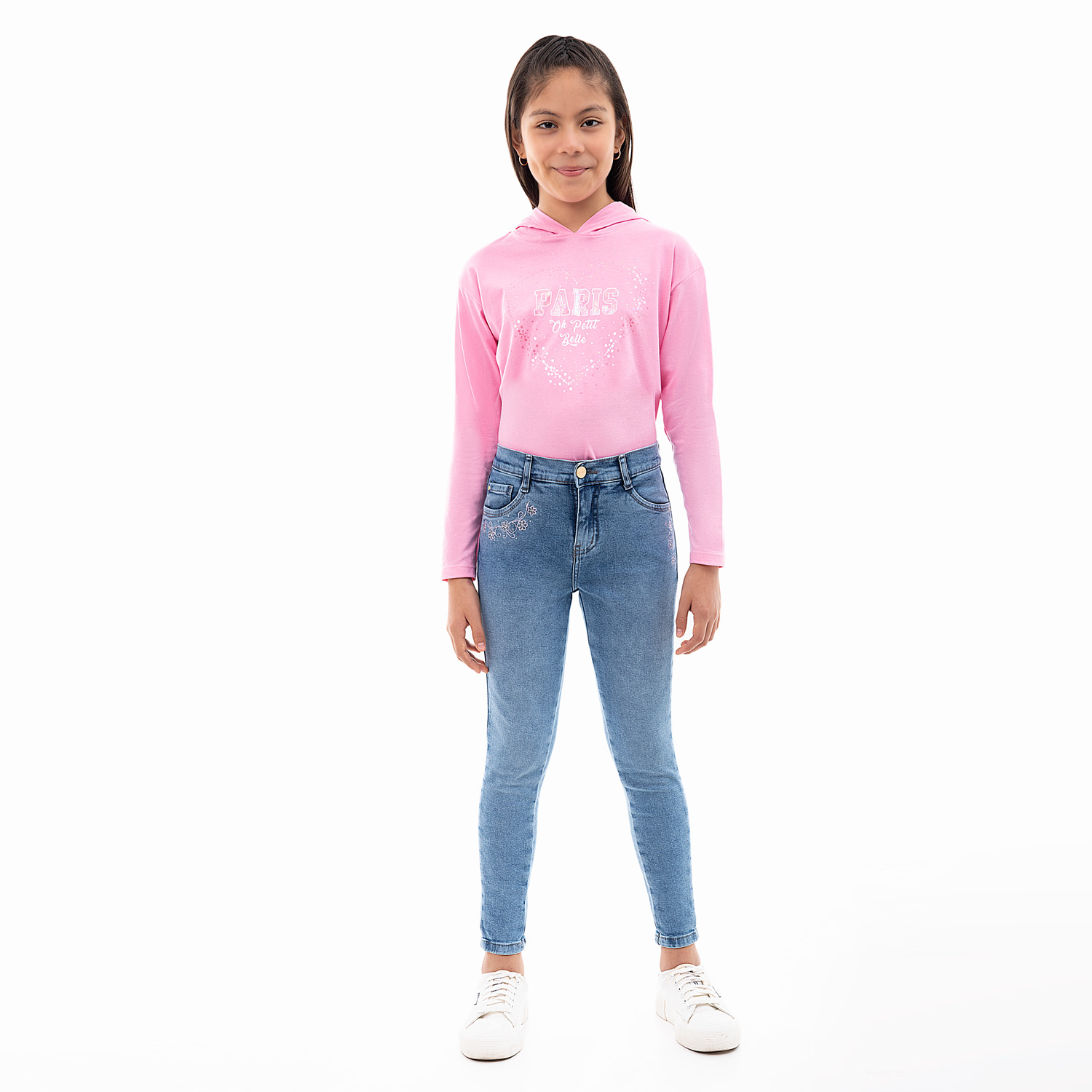 JEANS PITILLO DENIM STRETCH NIÑA PIONIER YUMEICO - 1
