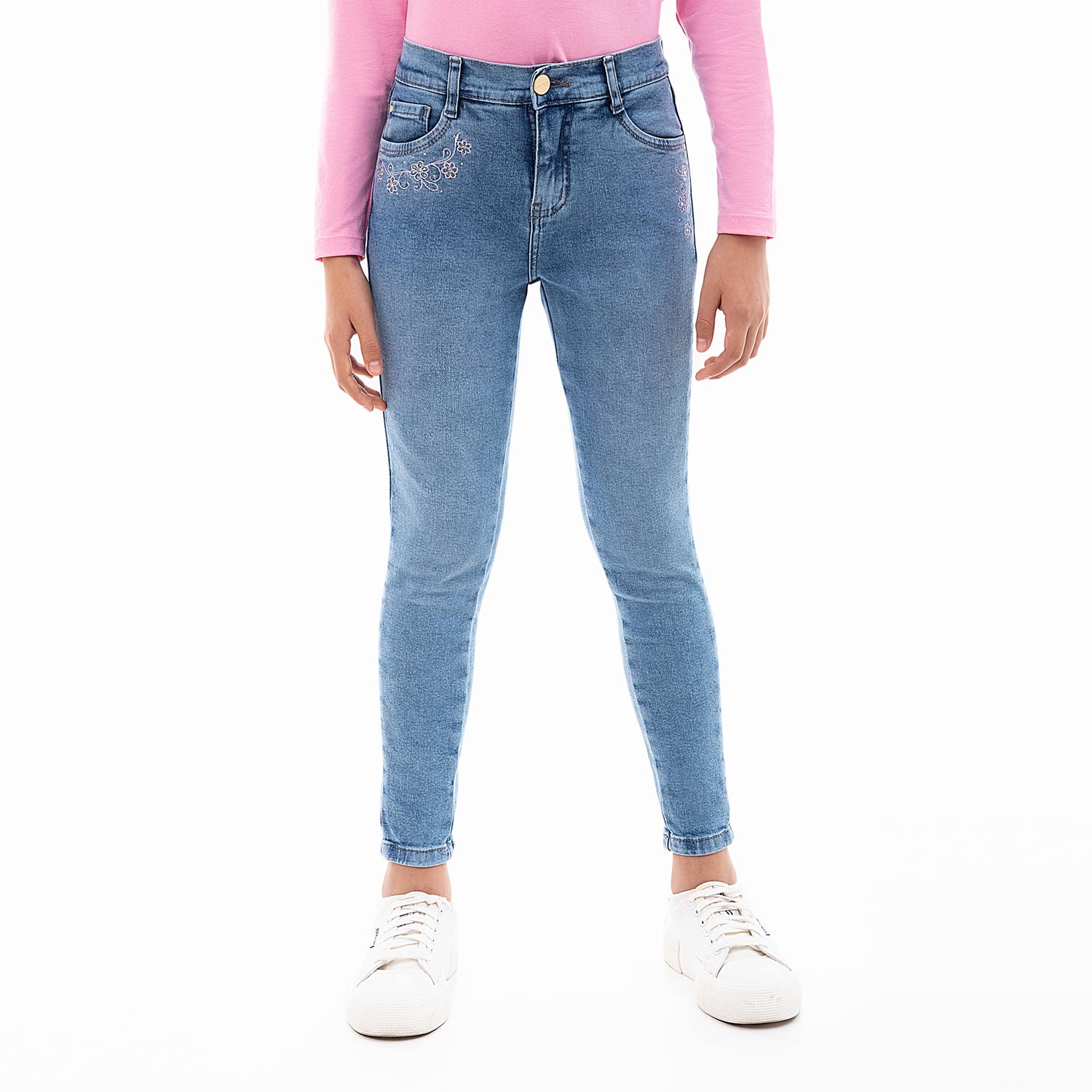 JEANS PITILLO DENIM STRETCH NIÑA PIONIER YUMEICO - 2