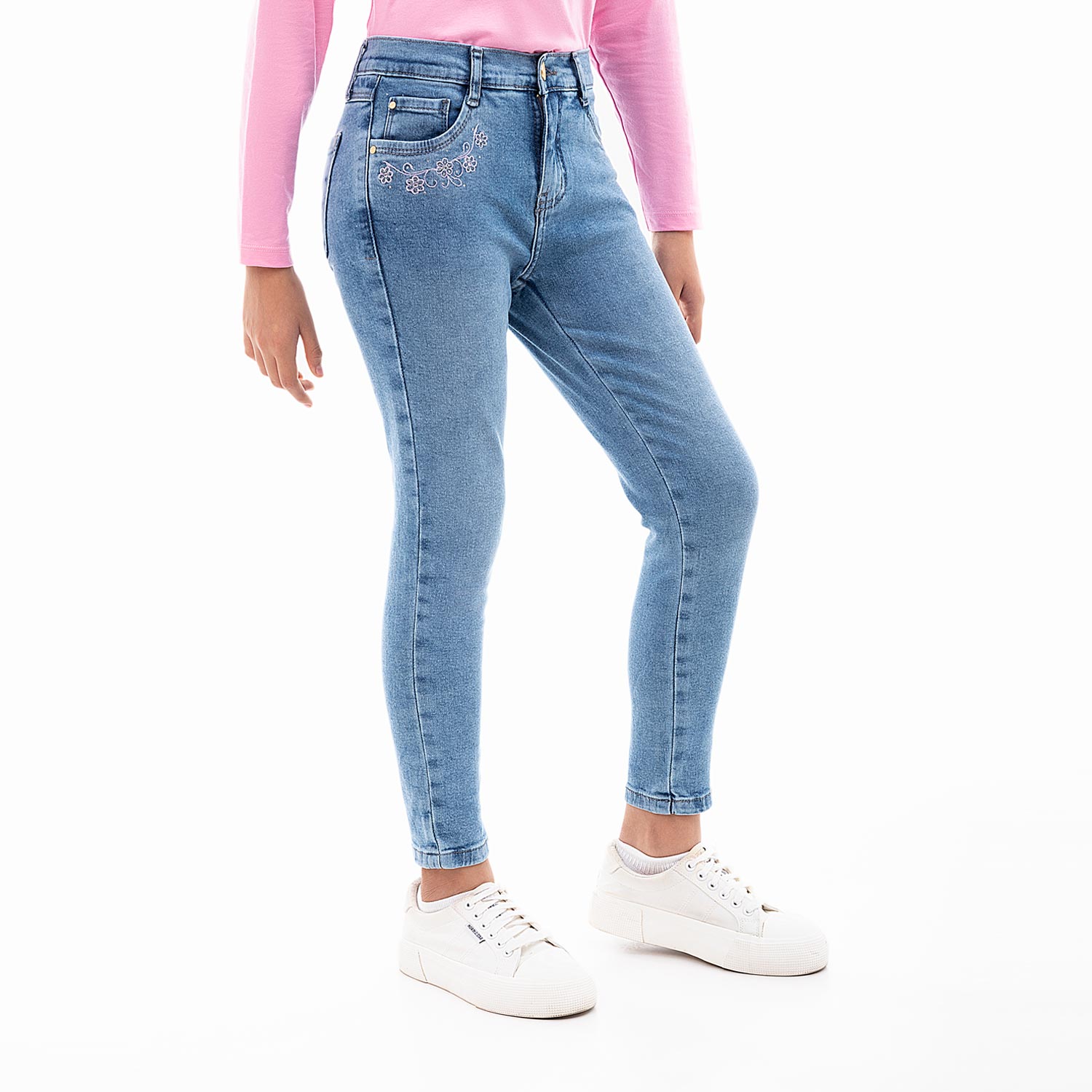 JEANS PITILLO DENIM STRETCH NIÑA PIONIER YUMEICO - 3