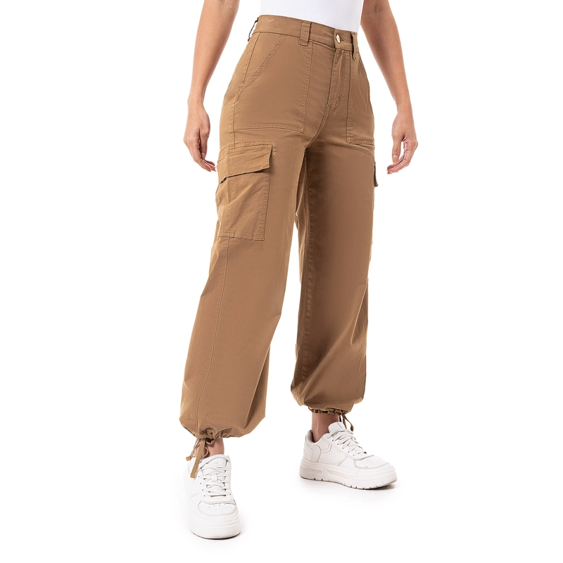 PANTALON CARGO DRILL STRETCH PARA MUJER ZILVE - 3
