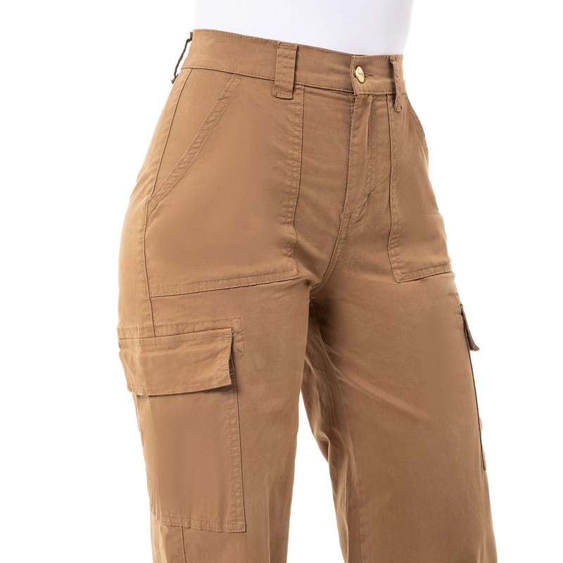 PANTALON CARGO DRILL STRETCH PARA MUJER ZILVE - 5
