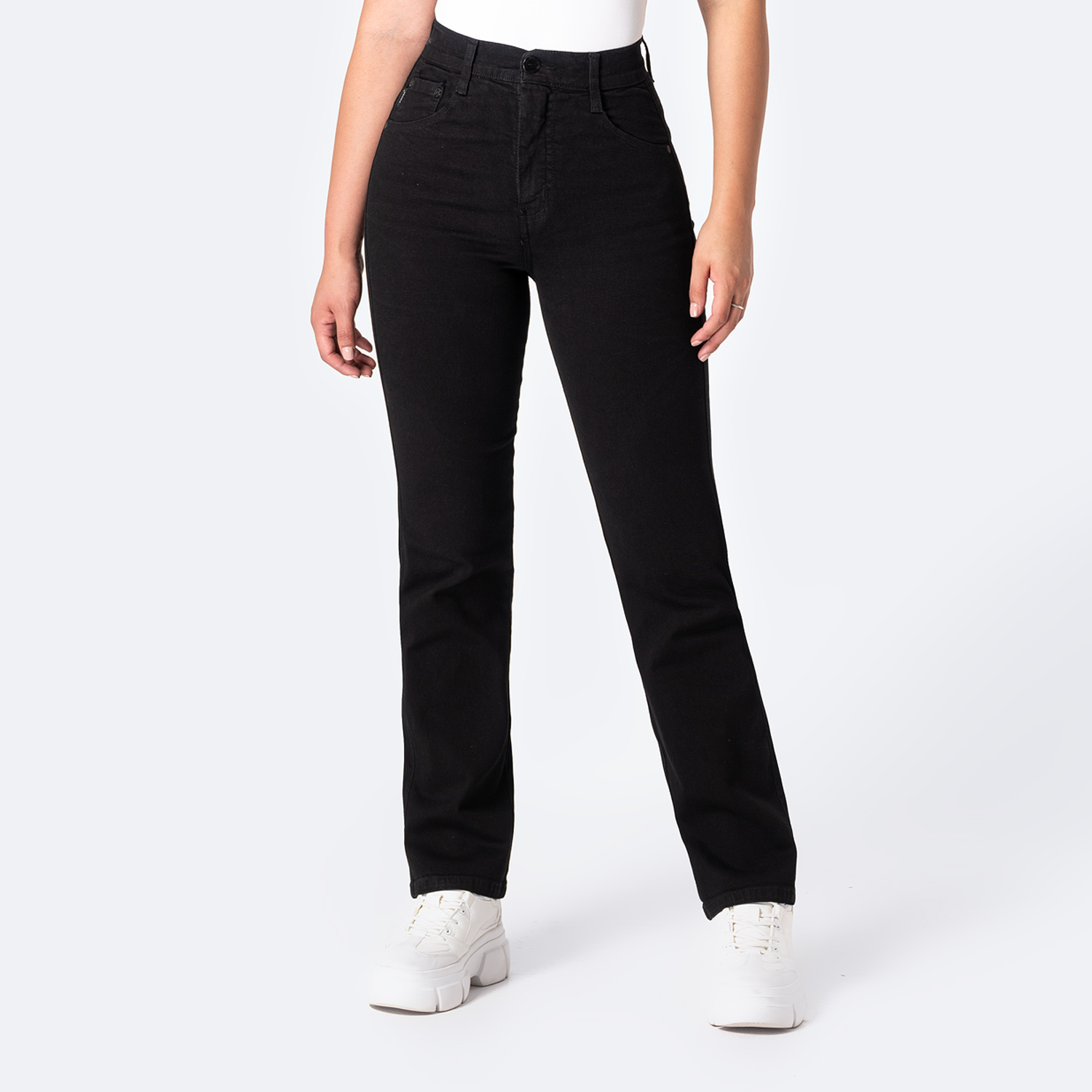 PANTALON CLASICO DENIM STRETCH PARA MUJER DIANA - 1