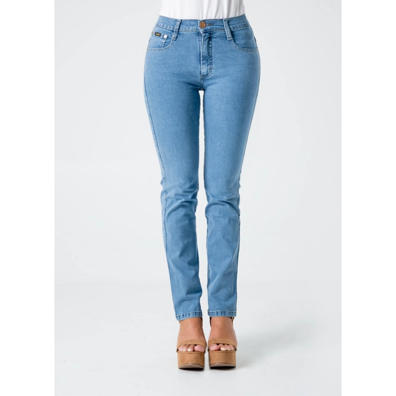 PANTALON CLASICO DENIM STRETCH PARA MUJER DIANA - 1