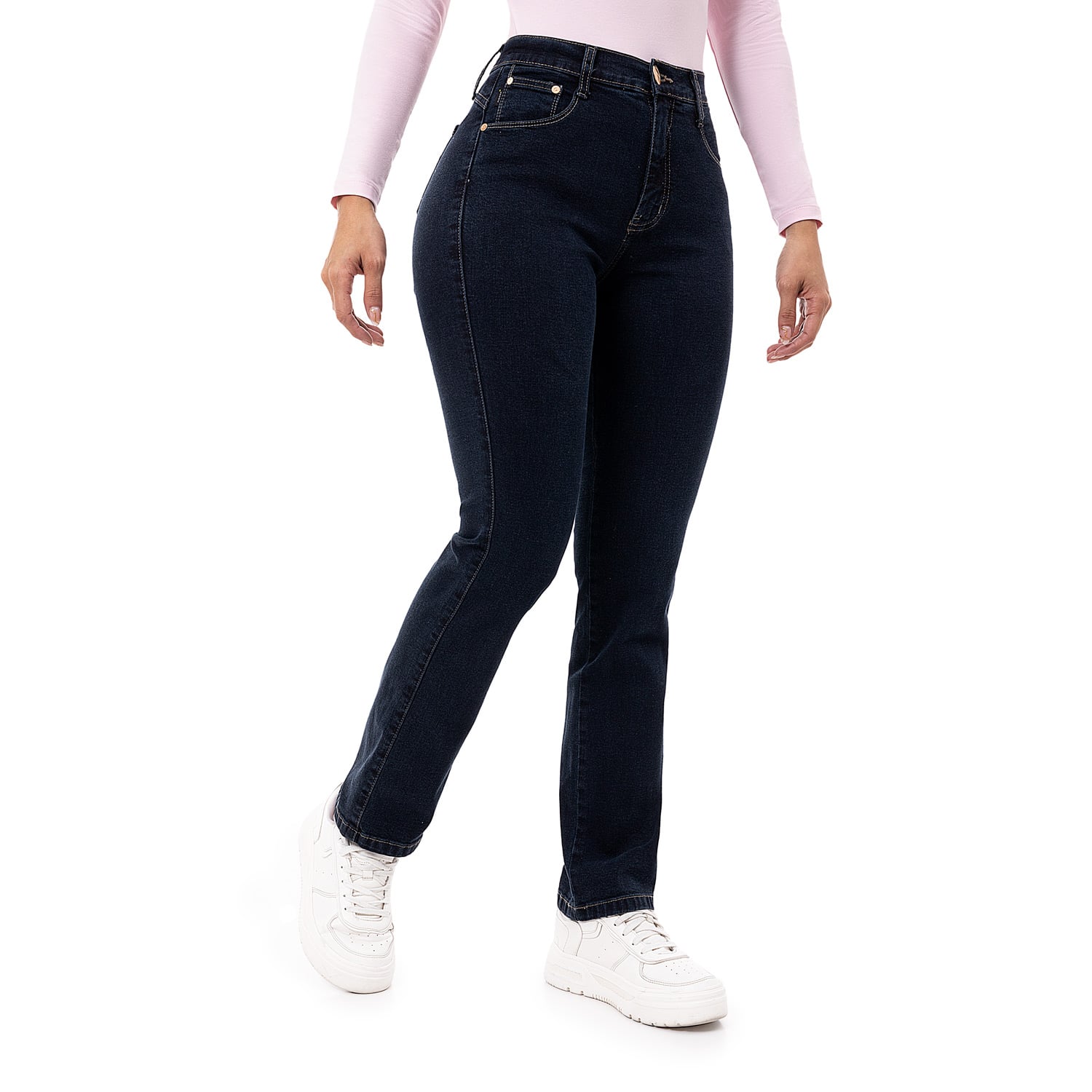 PANTALON CLASICO DENIM STRETCH PARA MUJER DIANA - 3