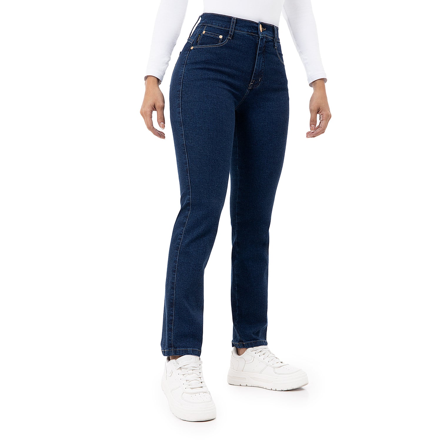 PANTALON CLASICO DENIM STRETCH PARA MUJER DIANA - 3