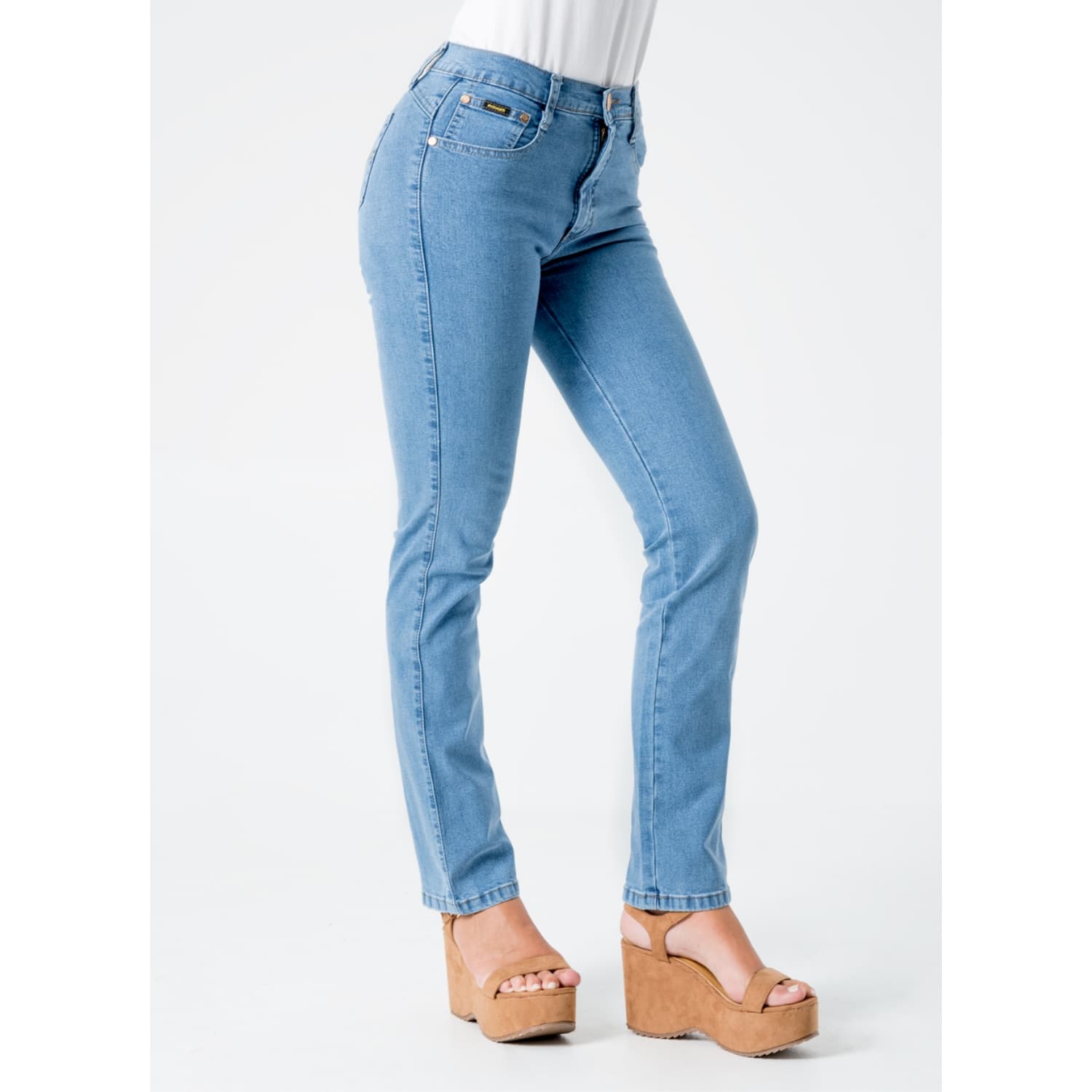 PANTALON CLASICO DENIM STRETCH PARA MUJER DIANA - 3