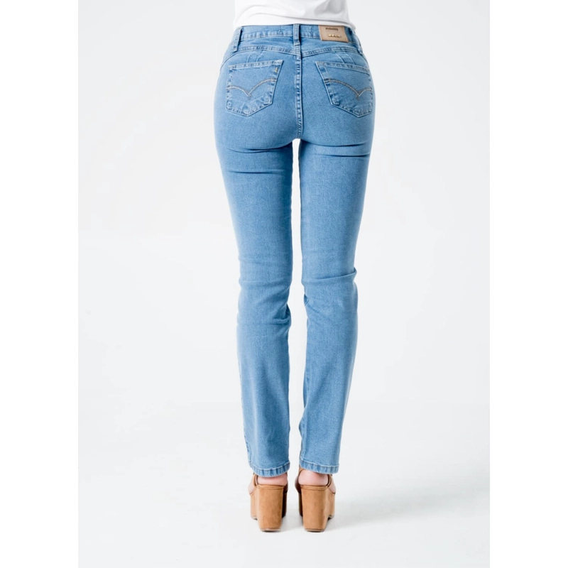 PANTALON CLASICO DENIM STRETCH PARA MUJER DIANA - 4