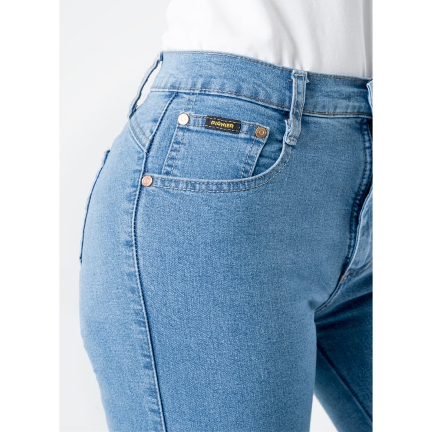 PANTALON CLASICO DENIM STRETCH PARA MUJER DIANA - 5