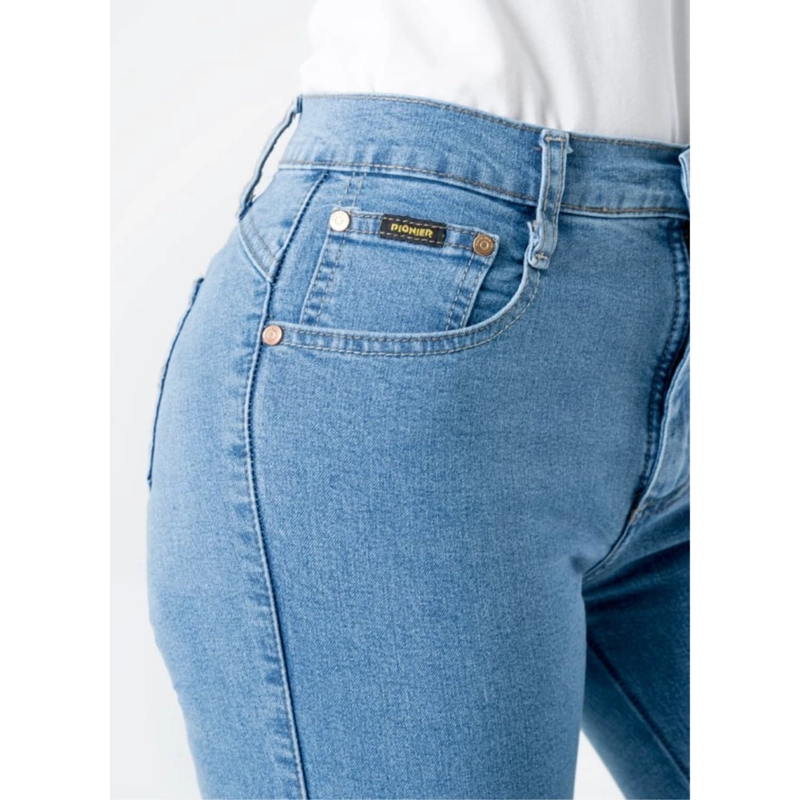 PANTALON CLASICO DENIM STRETCH PARA MUJER DIANA - 5