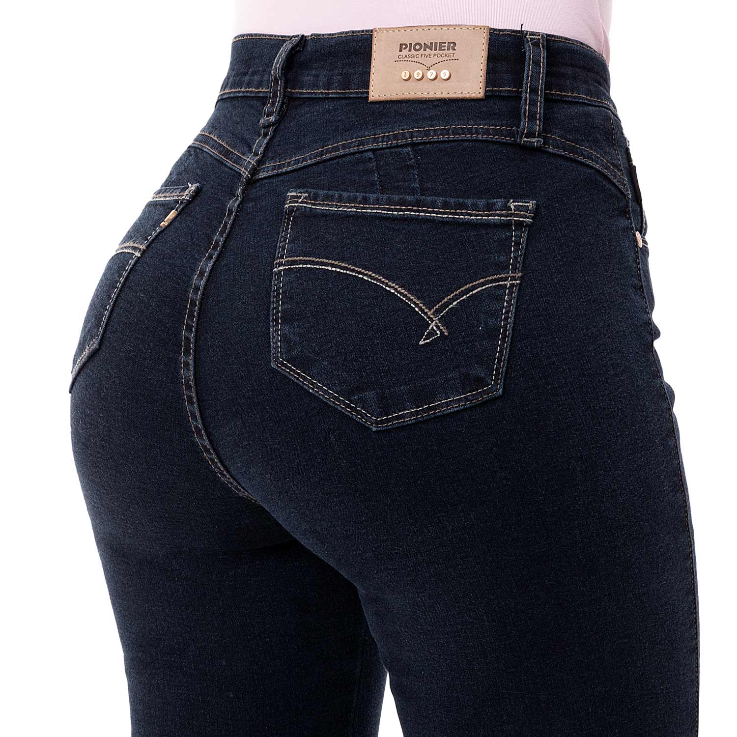 PANTALON CLASICO DENIM STRETCH PARA MUJER DIANA - 6