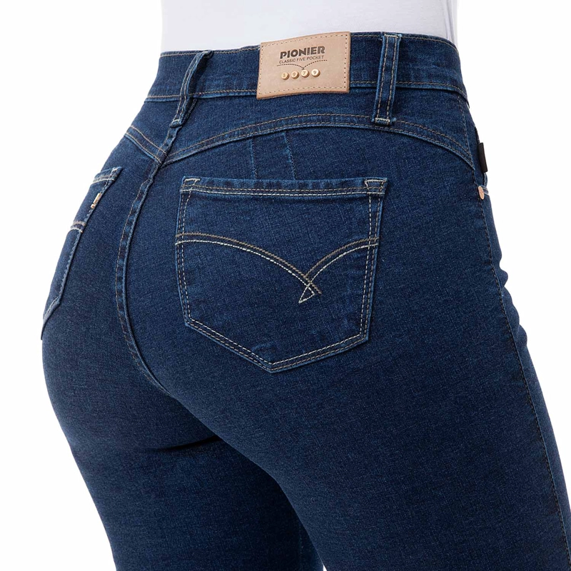 PANTALON CLASICO DENIM STRETCH PARA MUJER DIANA - 6