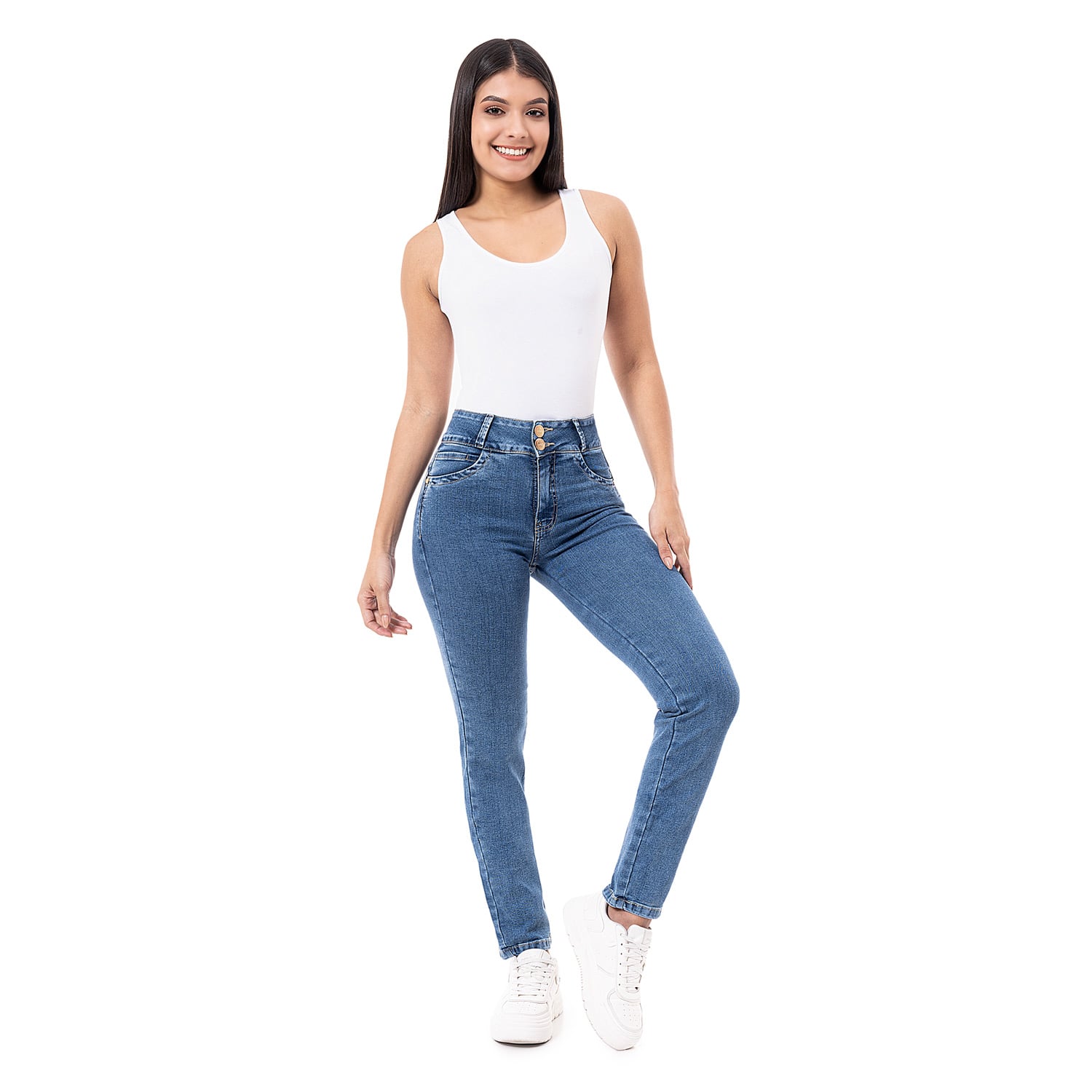 PANTALON DENIM STRETCH MUJER LARISSA - 1
