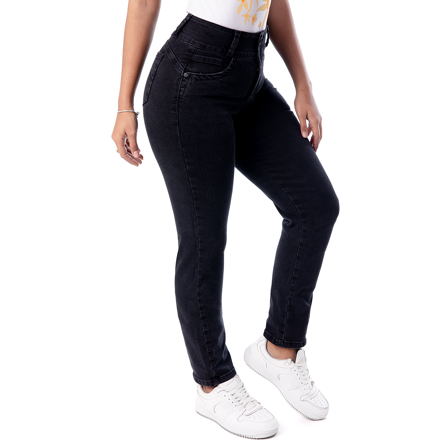 PANTALÓN RECTO MUJER PIONIER LARISSA N CLASICO DENIM STRETCH - 3