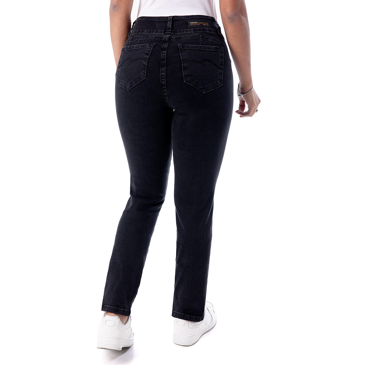 PANTALÓN RECTO MUJER PIONIER LARISSA N CLASICO DENIM STRETCH - 4