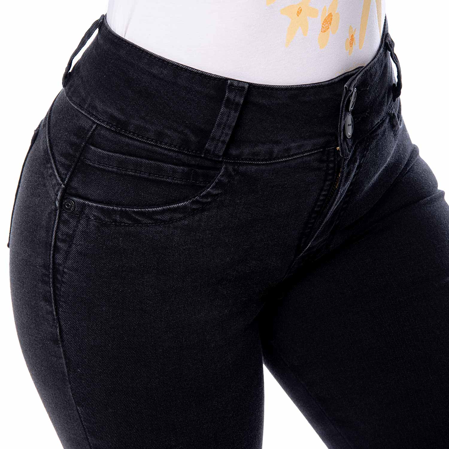 PANTALÓN RECTO MUJER PIONIER LARISSA N CLASICO DENIM STRETCH - 5