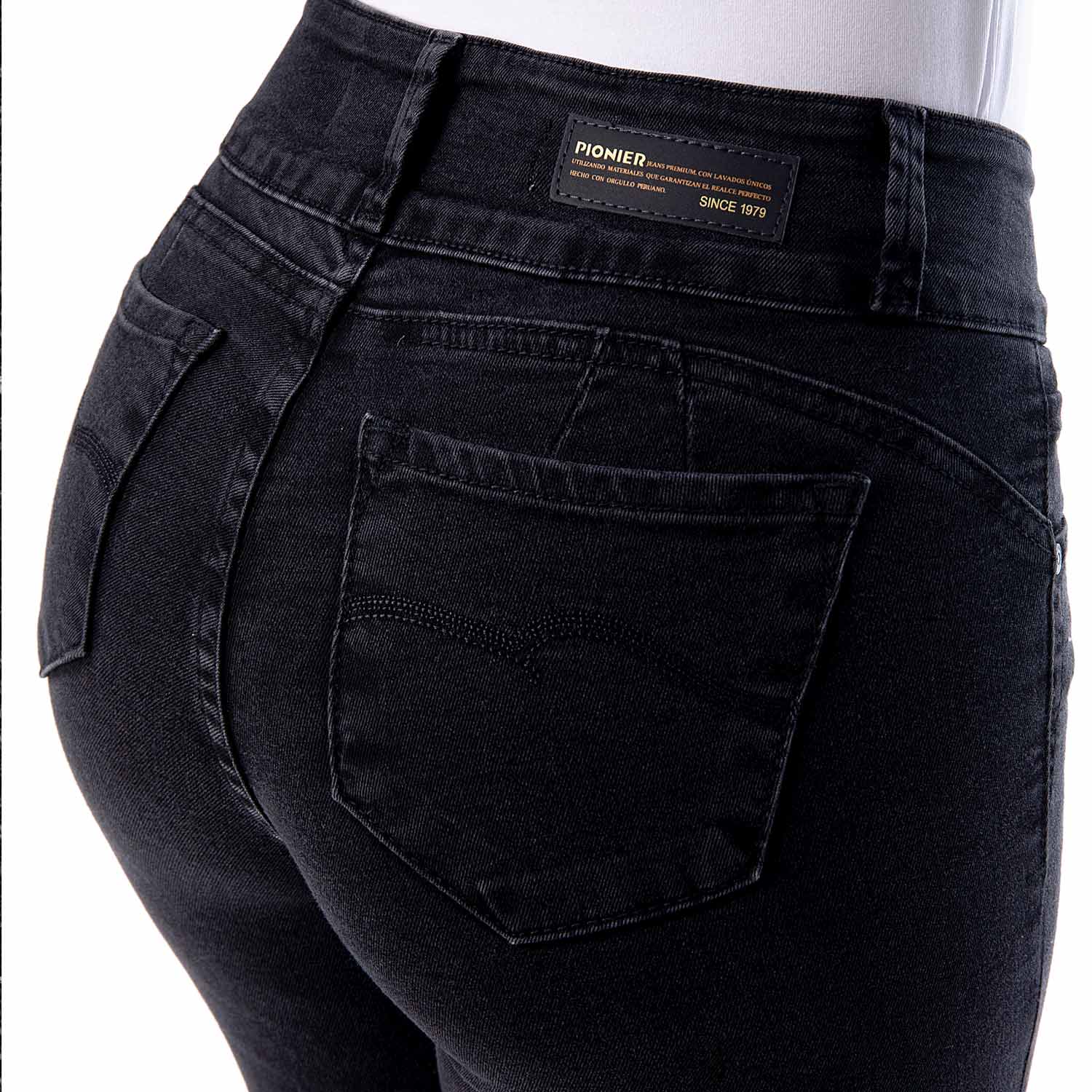 PANTALÓN RECTO MUJER PIONIER LARISSA N CLASICO DENIM STRETCH - 6