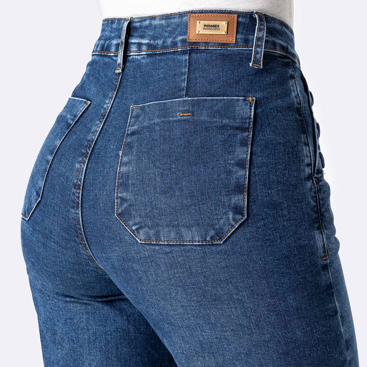 PANTALON DENIM STRETCH MUJER BRUNELHA - 5