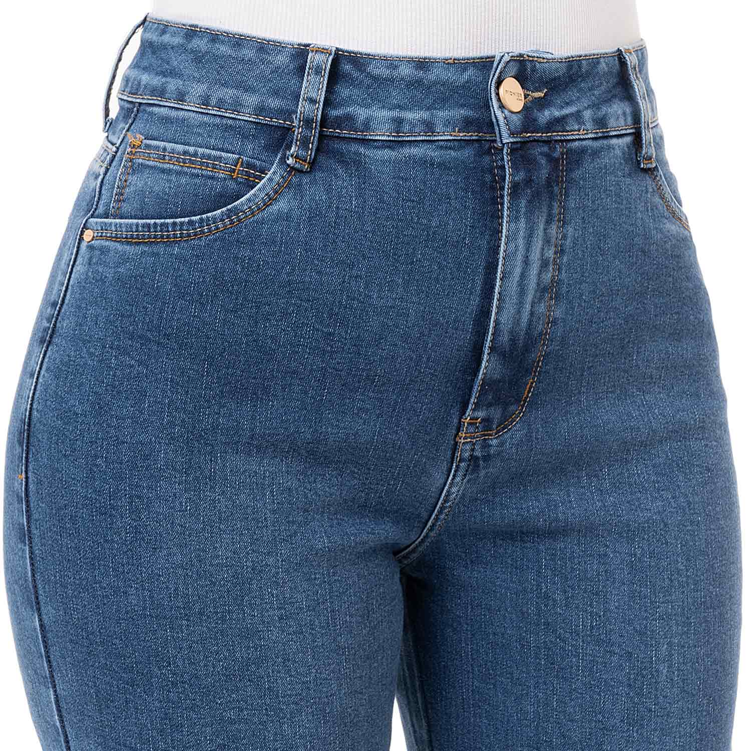 PANTALÓN JEAN DENIM STRETCH MUJER PIONIER DAELI - 4