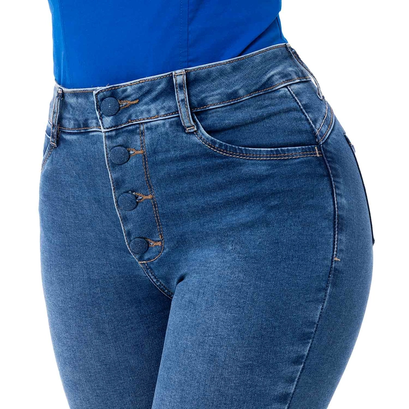PANTALON MODA DENIM STRETCH PARA MUJER FARLI - 6