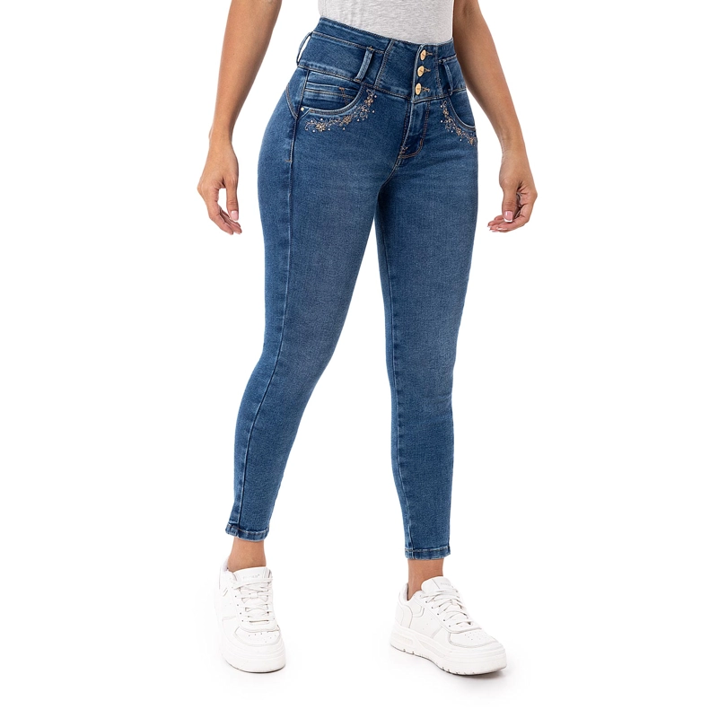PANTALON MODA DENIM STRETCH PARA MUJER JULIEH - 3
