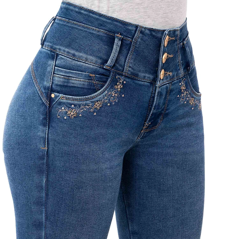 PANTALON MODA DENIM STRETCH PARA MUJER JULIEH - 5