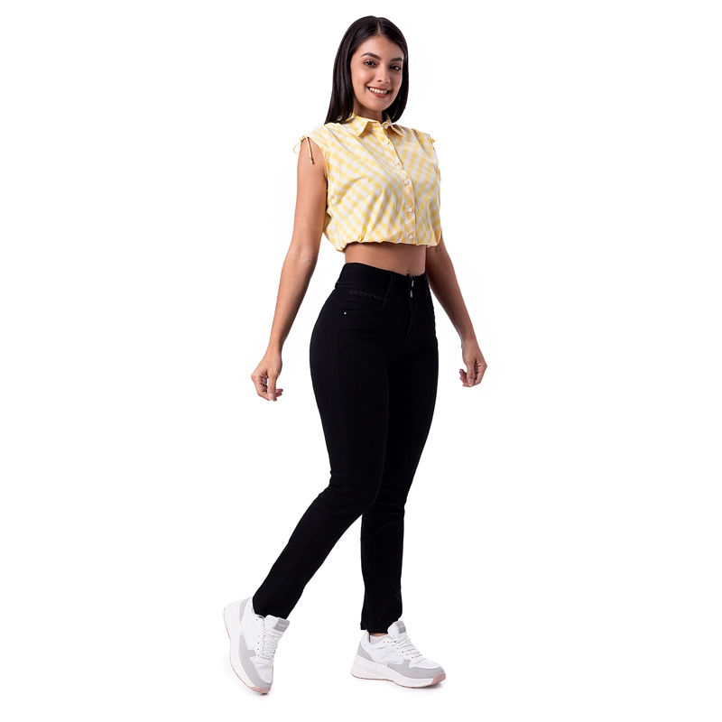 PANTALON MODA DENIM STRETCH PARA MUJER KAROLS - 1