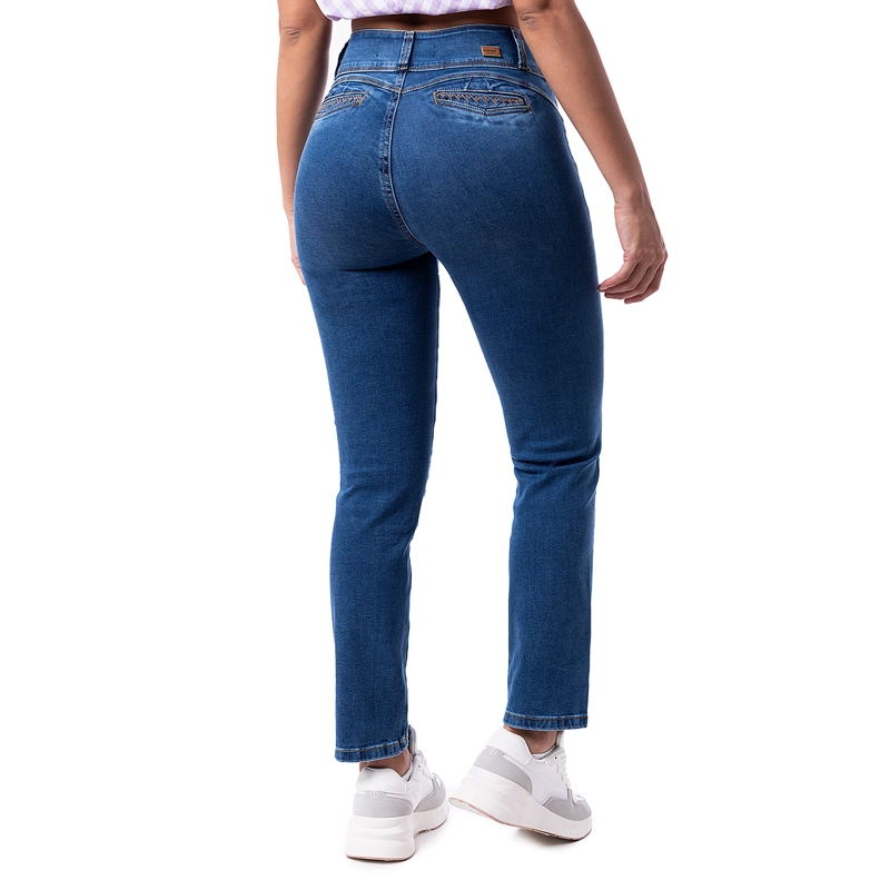 PANTALON MODA DENIM STRETCH PARA MUJER KAROLS - 4