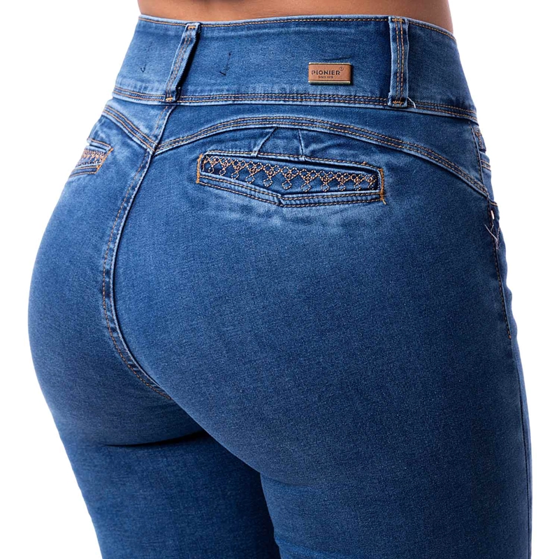 PANTALON MODA DENIM STRETCH PARA MUJER KAROLS - 6