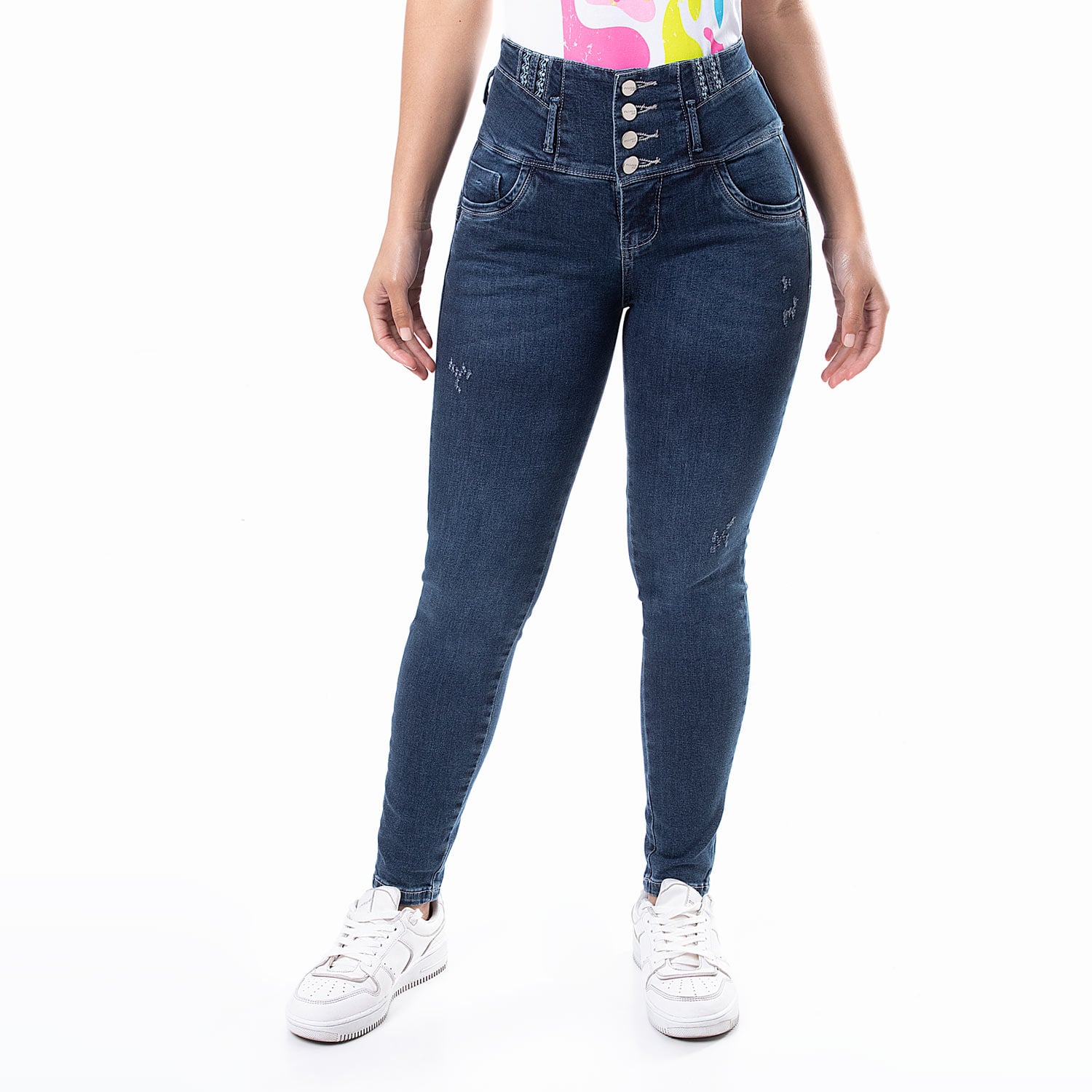 PANTALON MODA DENIM STRETCH PARA MUJER MEUH - 2