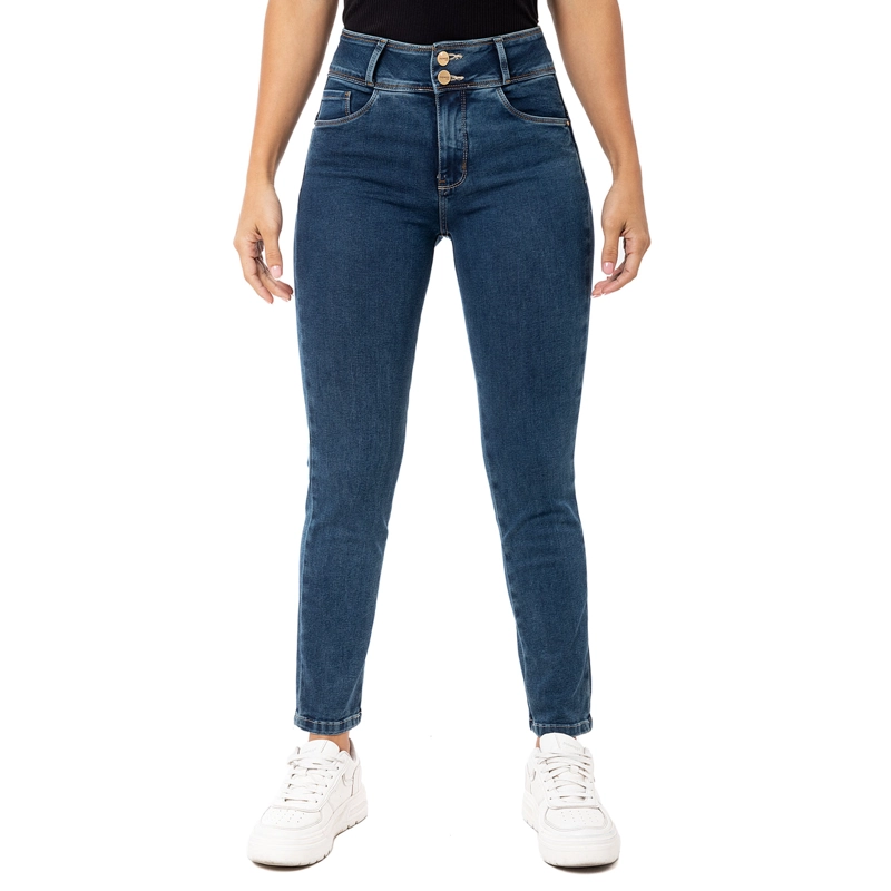 PANTALON MODA DENIM STRETCH PARA MUJER OLIBYA - 2