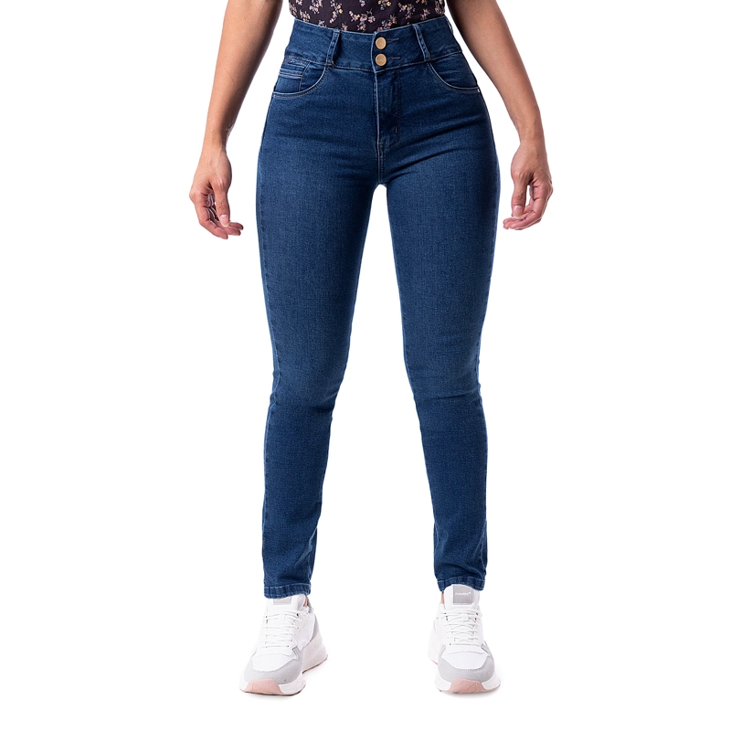 PANTALON DENIM STRETCH MUJER TRYNS - 2