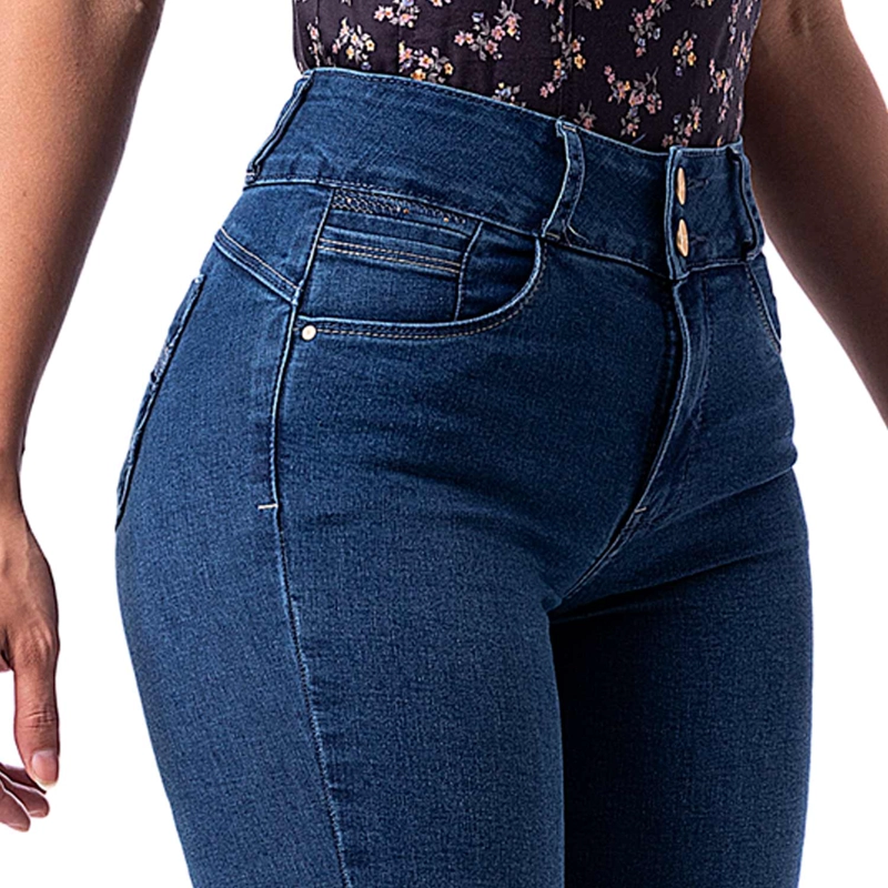 PANTALON DENIM STRETCH MUJER TRYNS - 5