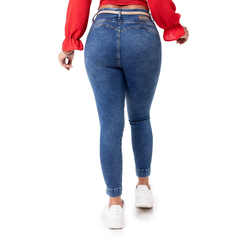 PANTALON MODA DENIM STRETCH PARA MUJER UYEM - 4