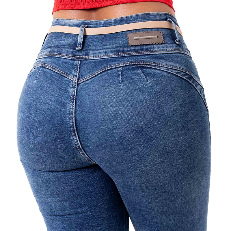 PANTALON MODA DENIM STRETCH PARA MUJER UYEM - 6