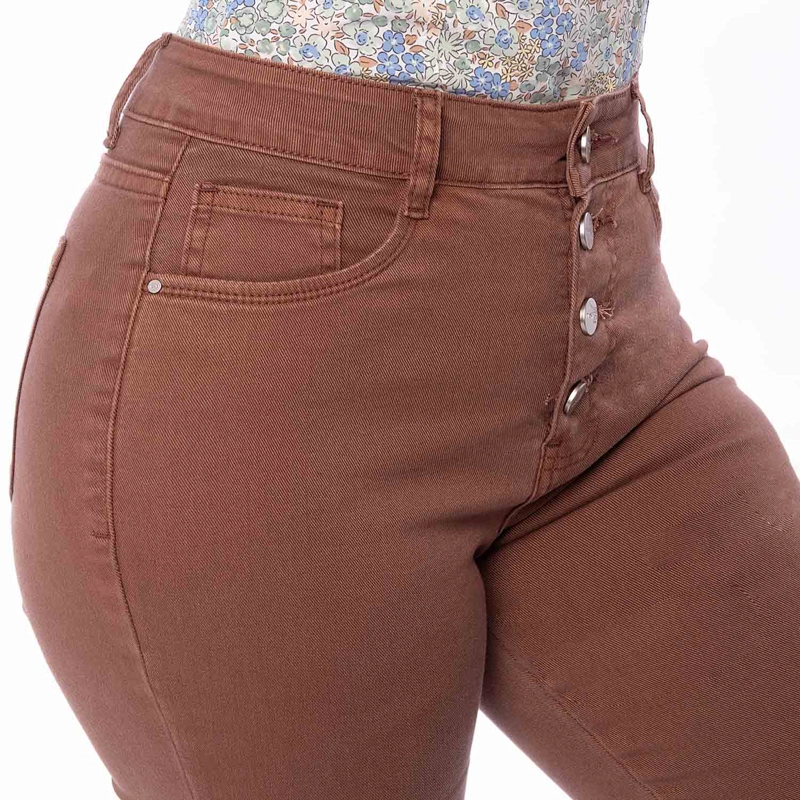 PANTALON DRILL STRETCH MUJER FLERI - 5