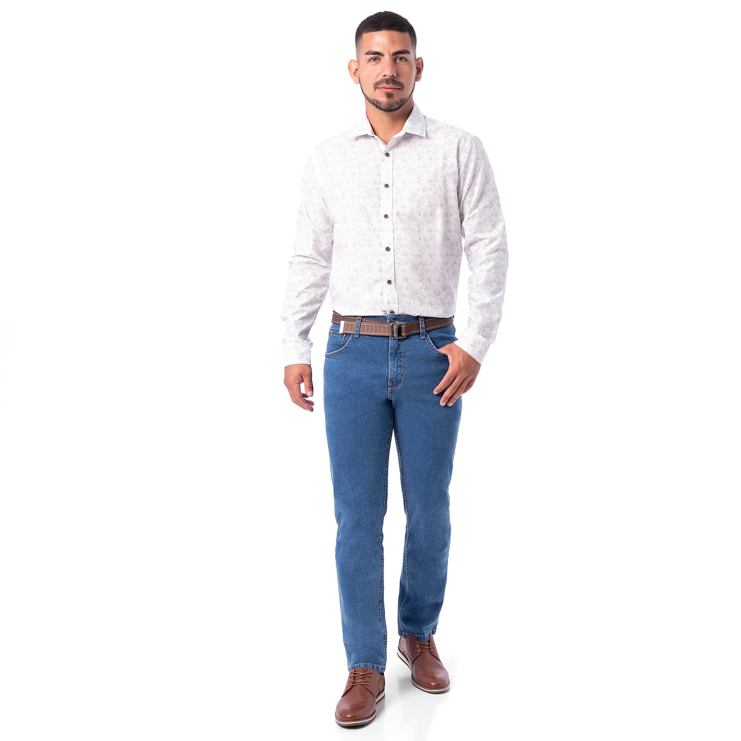 PANTALON DENIM STRETCH HOMBRE RONALD CONFORT - 1
