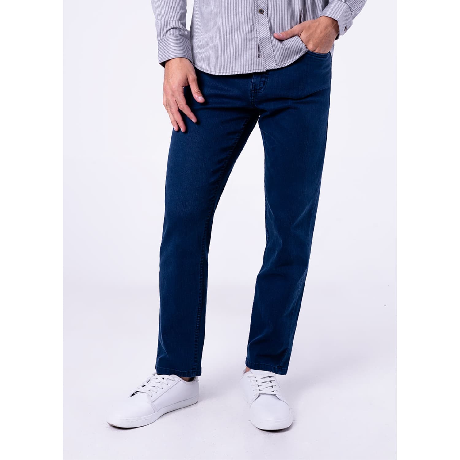 PANTALÓN HOMBRE PIONIER BECKHAM NEW. CLASICO DRILL STRETCH - 1
