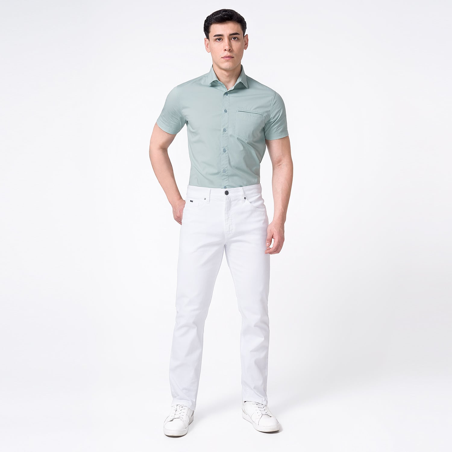 PANTALÓN HOMBRE PIONIER BECKHAM NEW. CLASICO DRILL STRETCH - 2