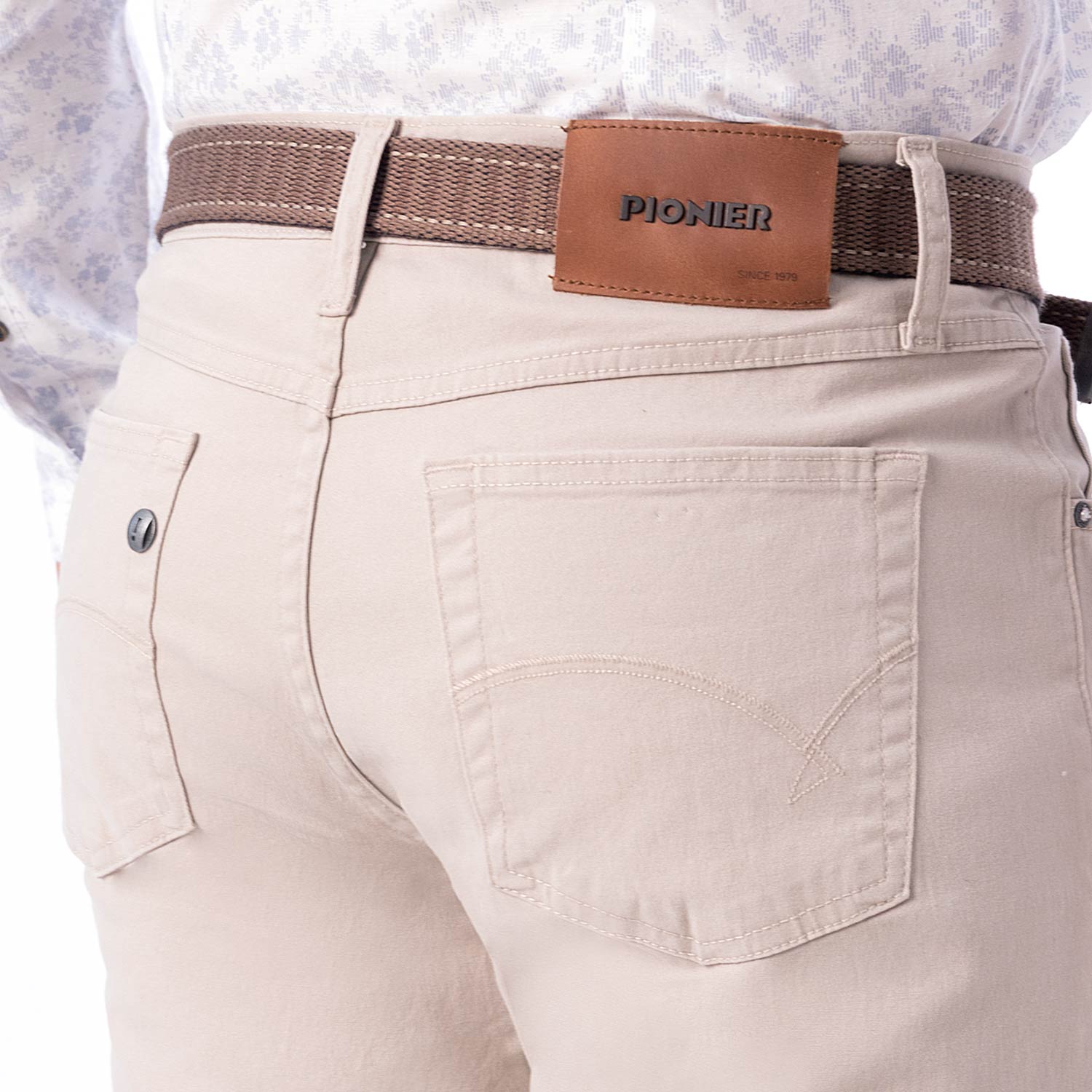 PANTALÓN RECTO DRILL STRETCH HOMBRE PIONIER RELAXED CONFORT - 4