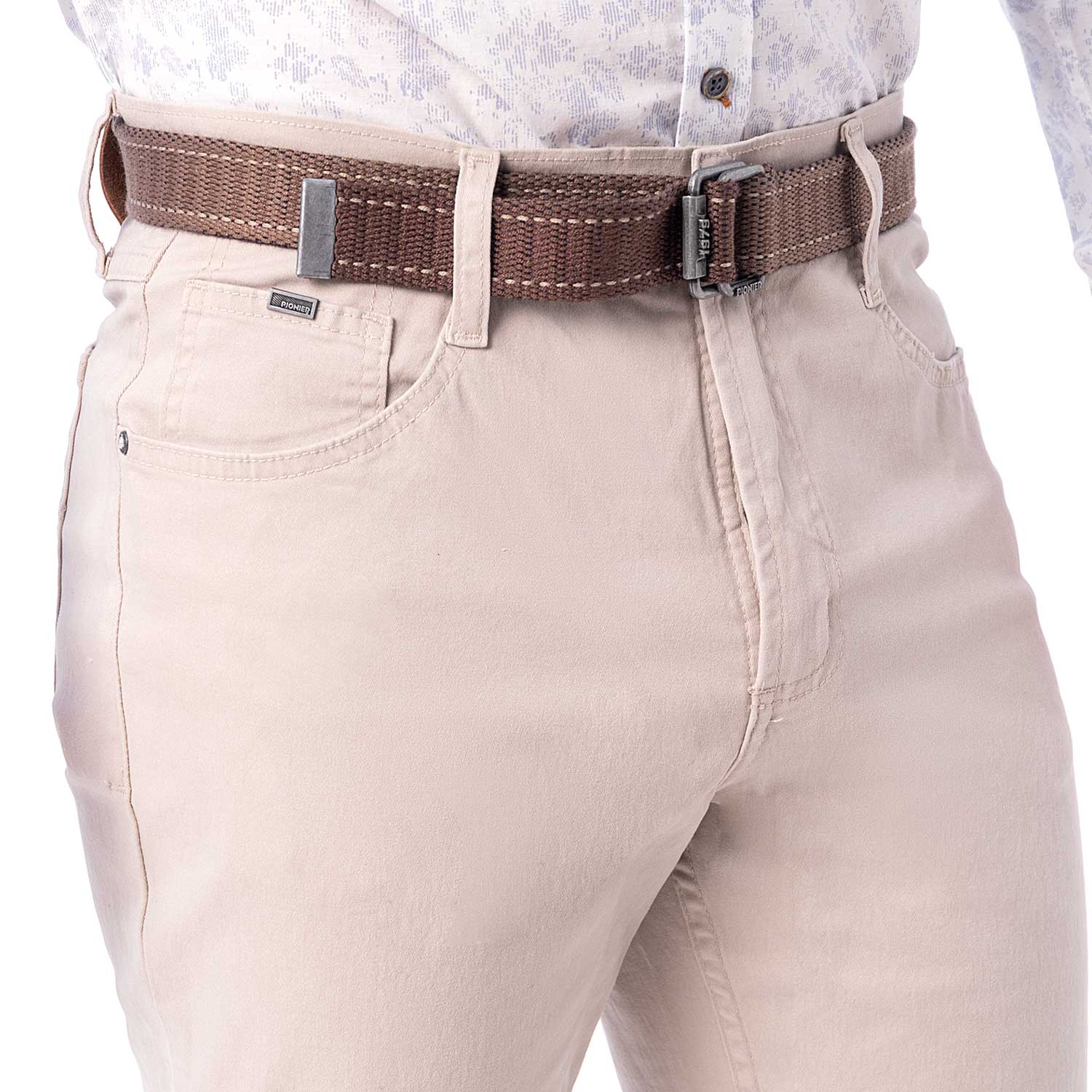 PANTALÓN RECTO DRILL STRETCH HOMBRE PIONIER RELAXED CONFORT - 5