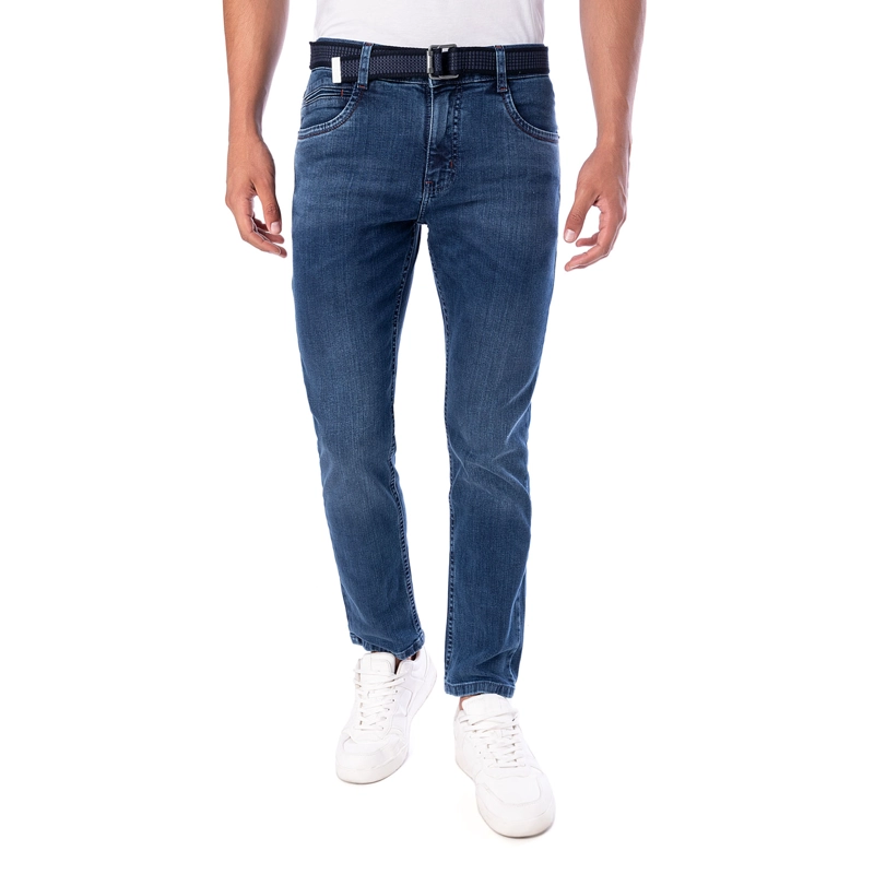 PANTALON MODA DENIM STRETCH PARA HOMBRE LEXH - 2