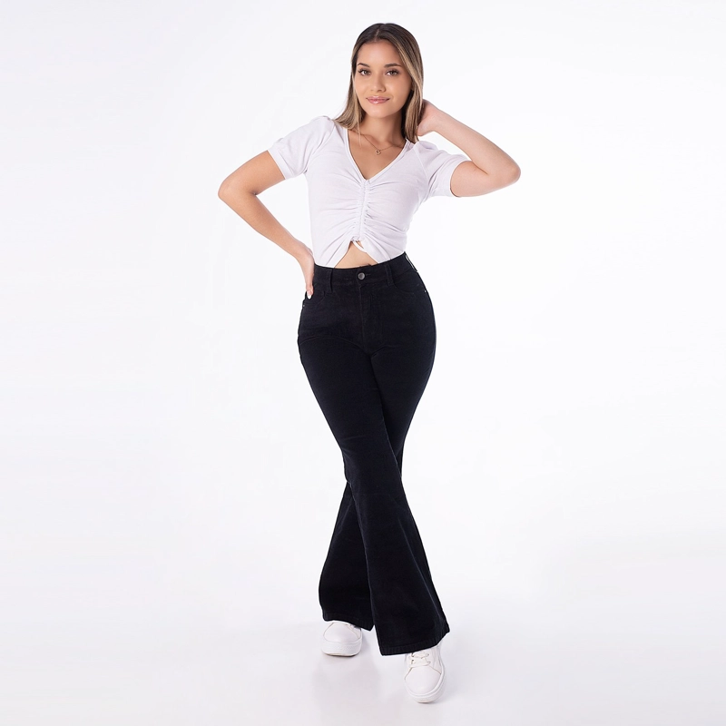 PANTALON MODA HALEH CORDUROY MUJER - 1