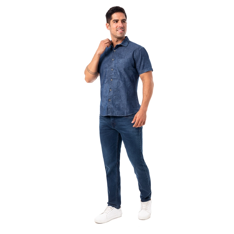 CAMISA MODA DENIM PARA HOMBRE JALIM - 5