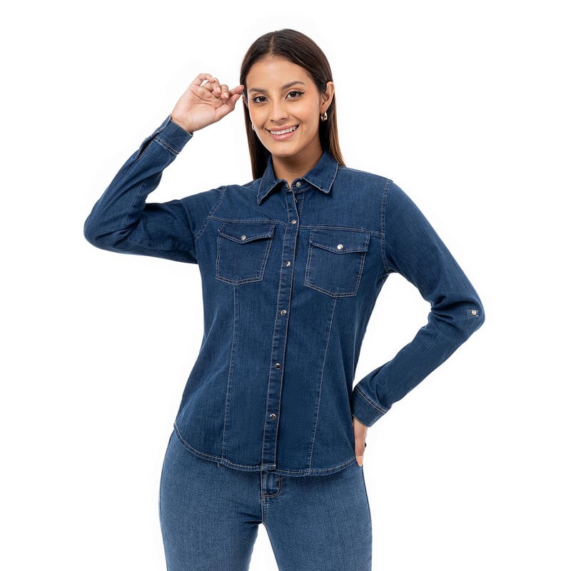 BLUSAS DENIM MUJER ORIS - 1