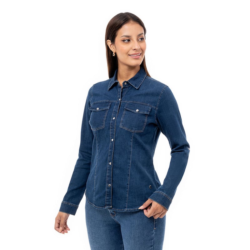 BLUSAS DENIM MUJER ORIS - 2