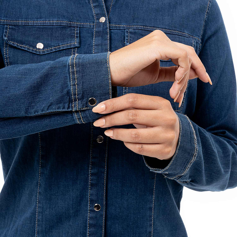 BLUSAS DENIM MUJER ORIS - 4