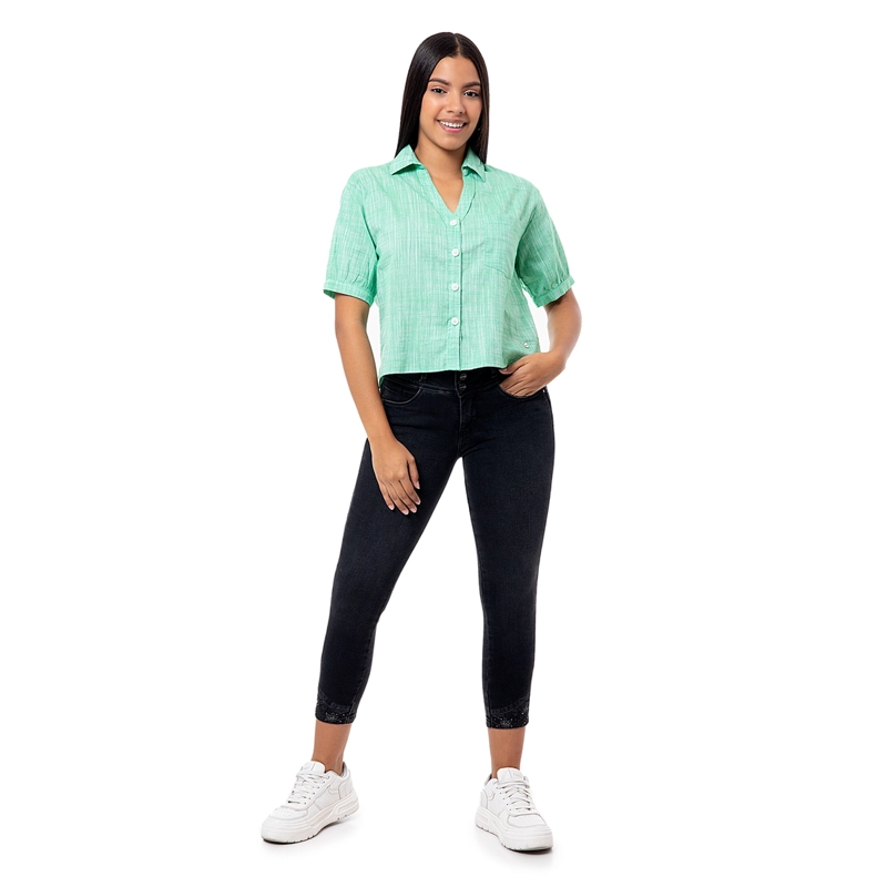 BLUSAS MODA LINO PARA MUJER NIREYA - 5
