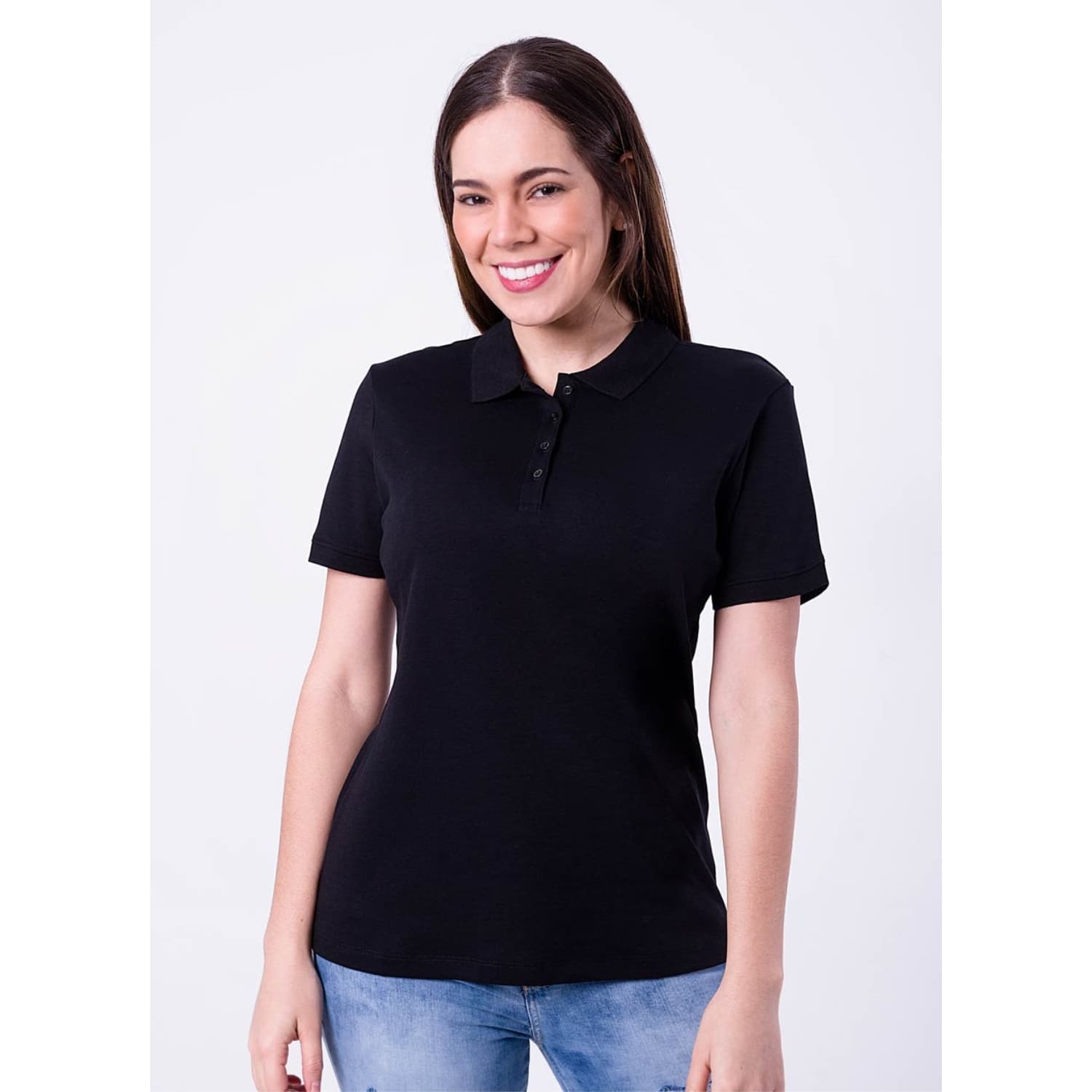 POLO MANGA CORTA GAMUZA PIMA MUJER PIONIER BOX OLENKA - 1