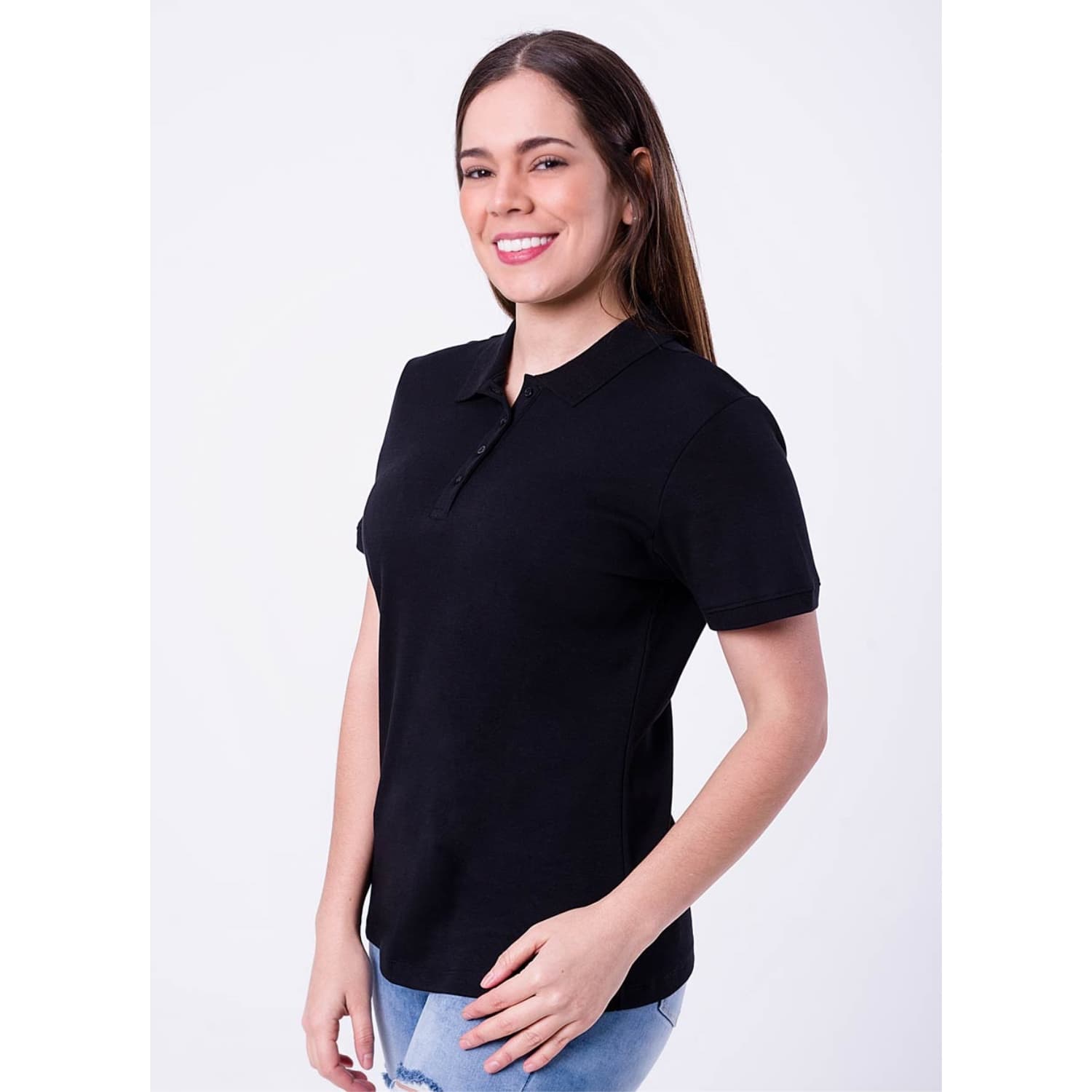 POLO MANGA CORTA GAMUZA PIMA MUJER PIONIER BOX OLENKA - 2